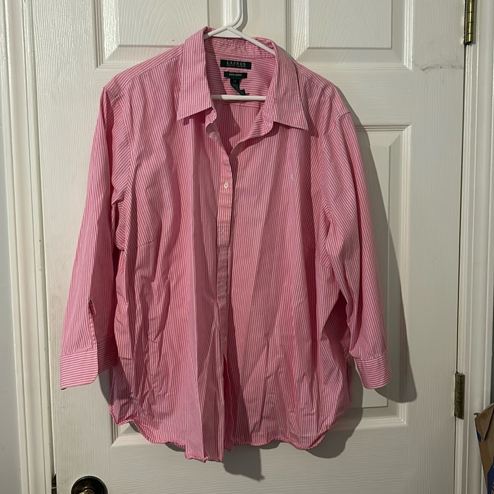 Lauren Ralph Lauren Plus Size Blouse, NWT